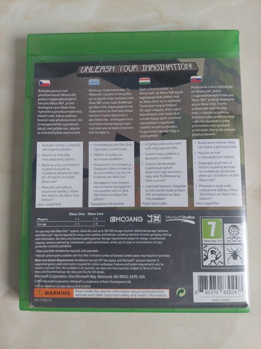 [XboxOne] Vând joc Minecraft original pentru Xbox One //poze reale