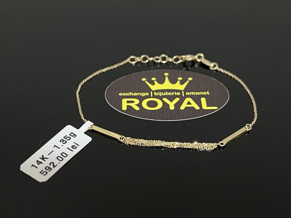 Bijuteria Royal CB : Bratara dama aur 14K 1,35 grame