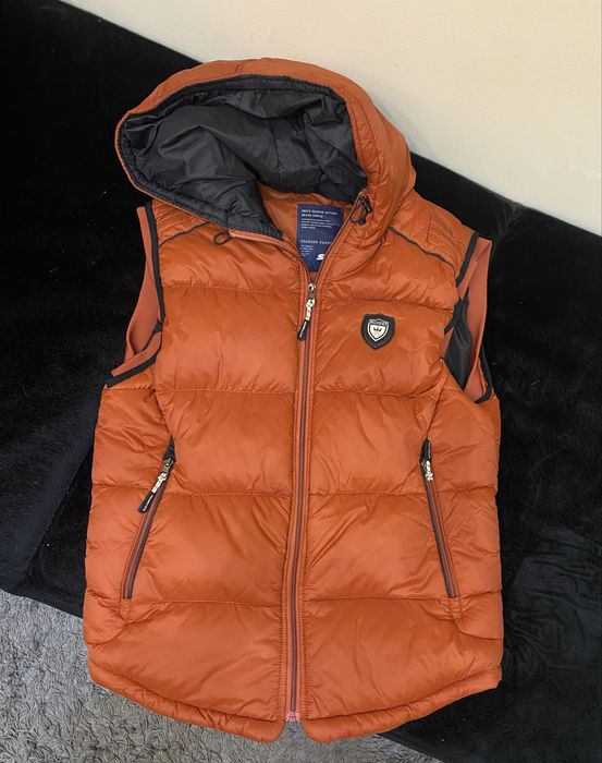 Пухен елек оранжев