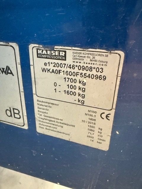 Motocompresoare Kaeser M80 si M100 an2015 14bar
