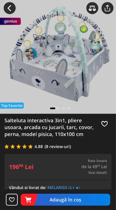 Salteluta interactiva - saltea