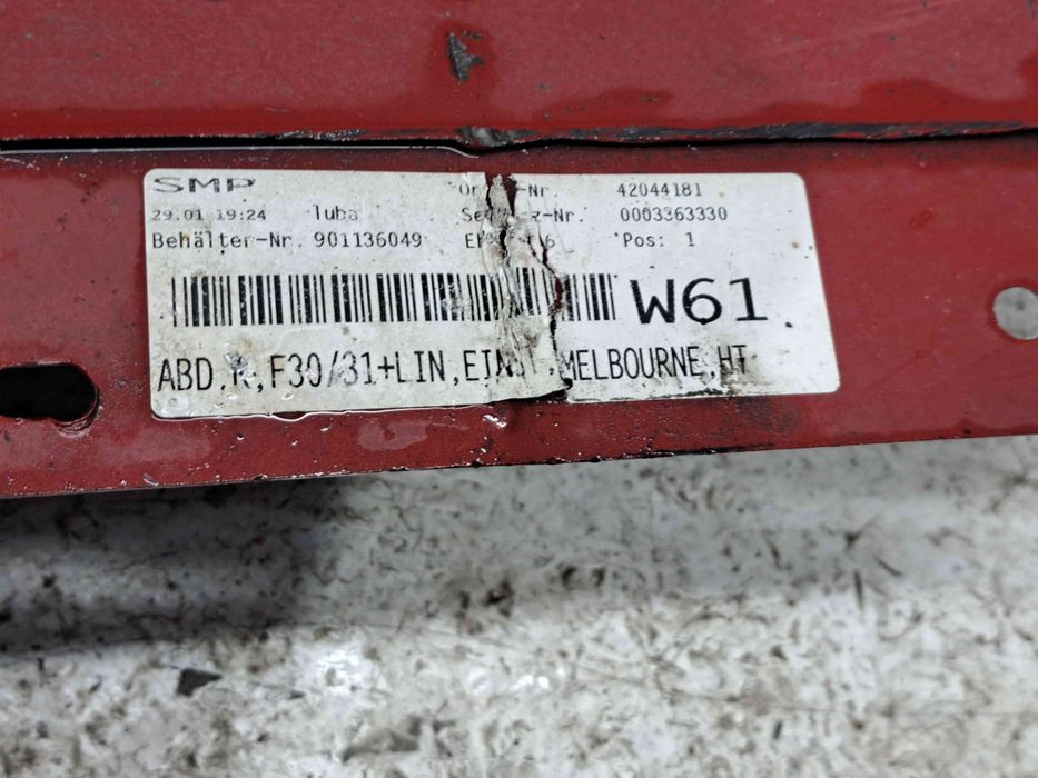 Prag lateral dreapta Bmw 3 (F30) [Fabr 2012-2017]