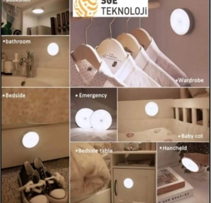 Преносима LED лампа ,със сензор за движение ,за шкаф