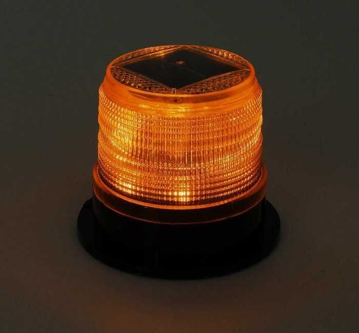 Соларна сигнална лампа маяк с 8 LED диода - соларна