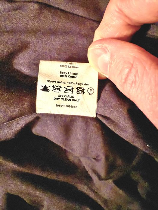 MUUBAA Cropped Ново Дамско Кожено яке Кафяво UK 12 Medium