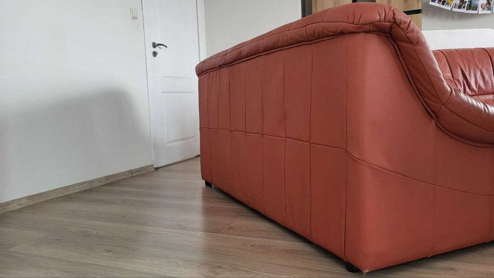 Кожени дивани 2 броя - 2ка и 3ка