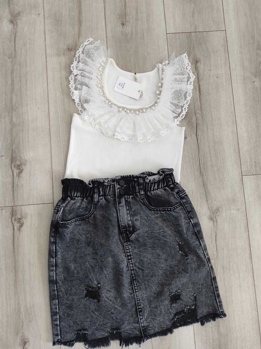 Дънкова пола нова