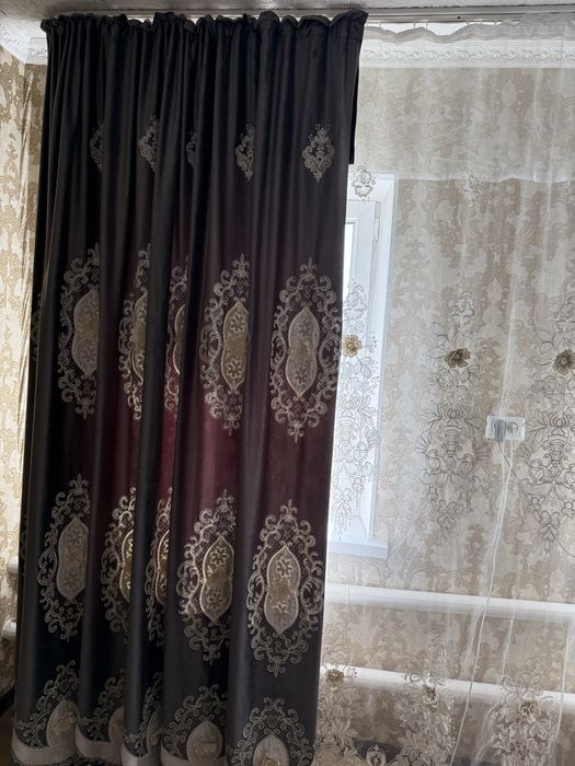Тюль со шторами на окно