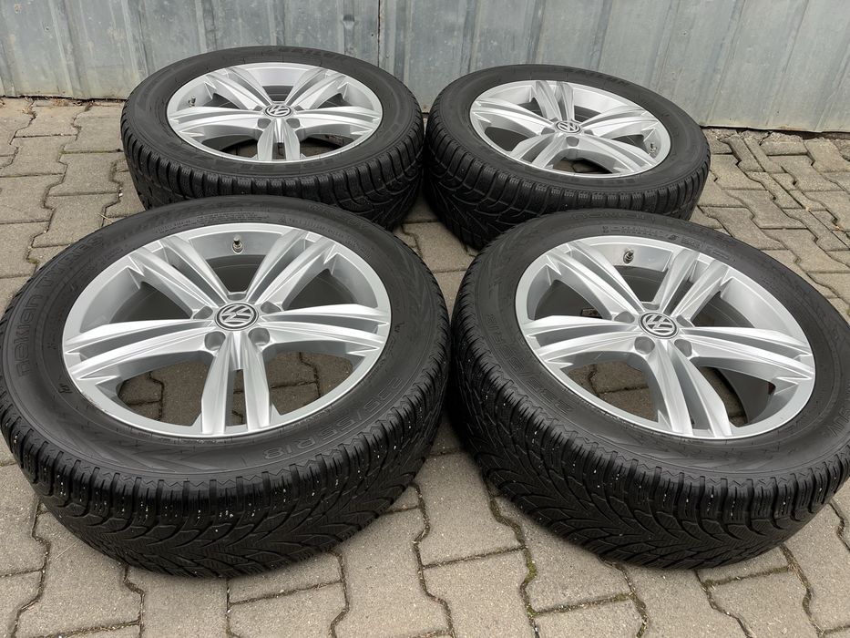 Jante 5x112mm, anvelope iarna 235/55 R18, VW Tiguan Audi Q3 Seat Skoda
