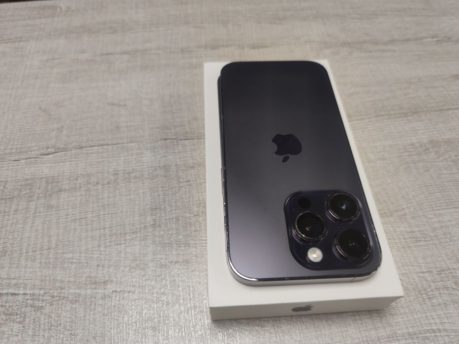 Apple iphone 14 pro 128gb Deep Purple 100% Battery