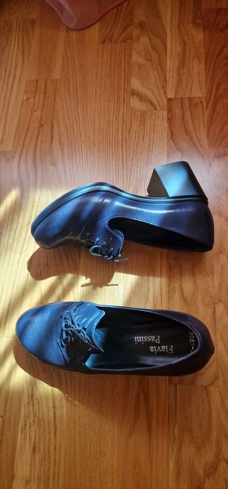 Pantofi din piele interior - exterior, Flavia Pasini, bleumarin, mărim