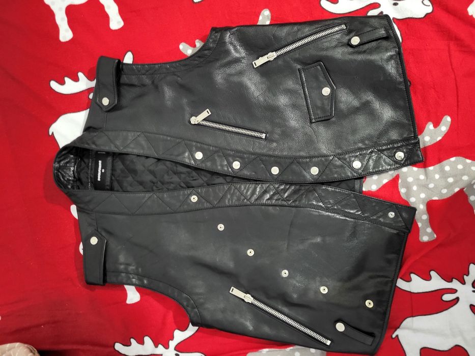 Vestă Dsquared piele mărimea 50