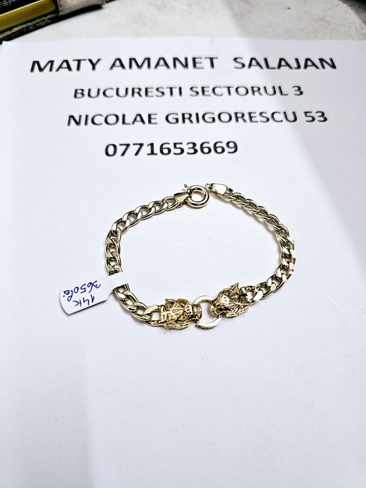 Vand bratara din aur 14 k 6.99 g cod 1021