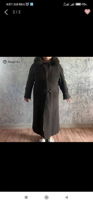 Пальто зимнее из кашемира