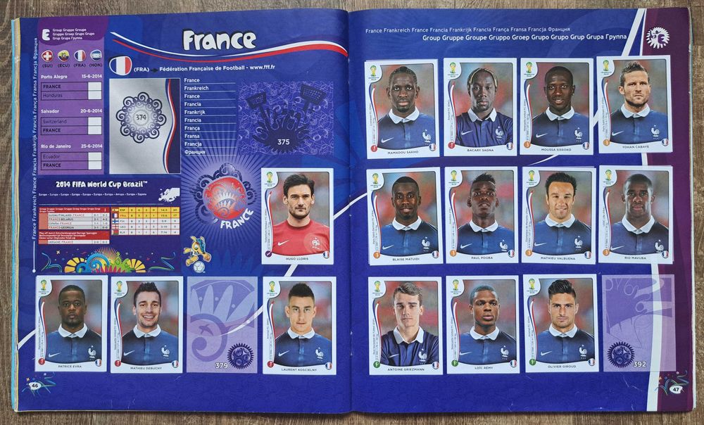 Album Panini World Cup 2014 Brasil cu 67 stickere aditionale