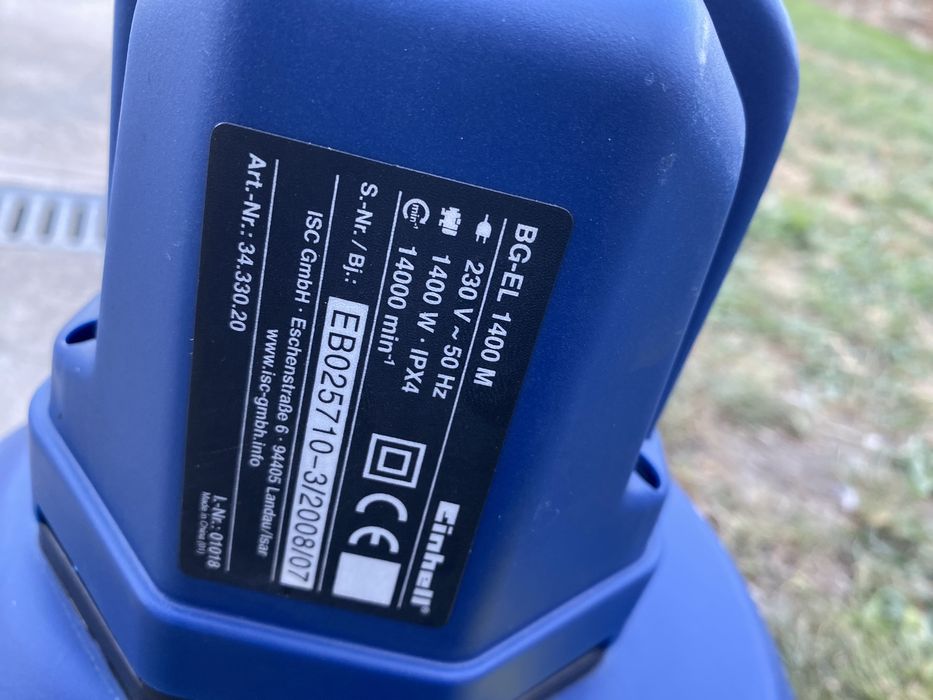 Aspirator frunze , resturi vegetale einhell