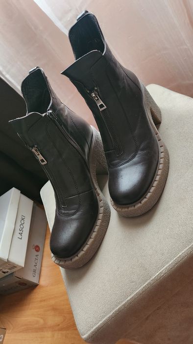 Зимни боти от естествена кожа iloz