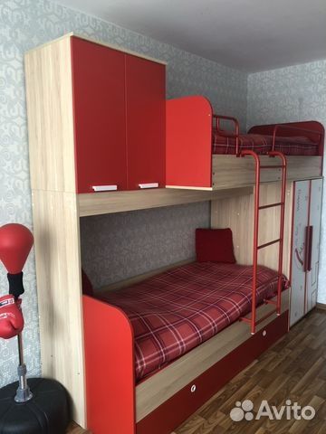 Кровать "Алфавит" со шкафами