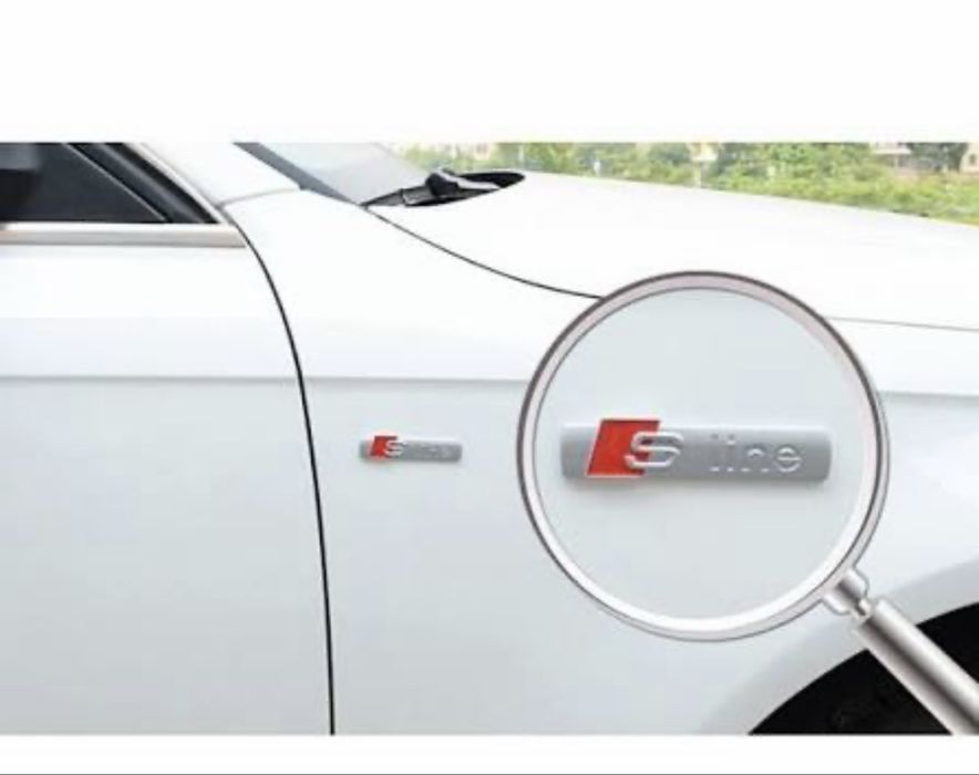 Емблеми S-Line Silver за Audi 3 бр.