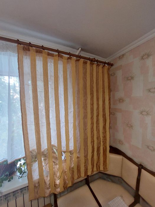 Продам тюль со шторами