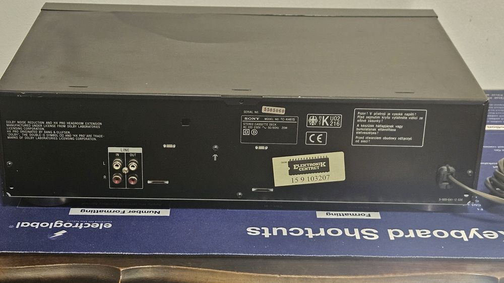 Sony TC-K461S, casetofon deck cu Dolby S, reglat, scartaie