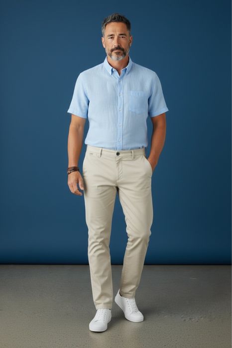 Pantaloni chino premium + bratara cadou