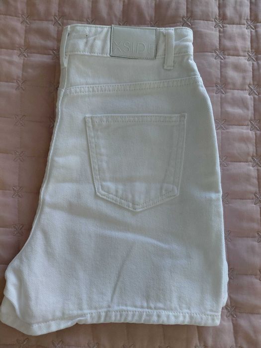 дънкова пола бяла