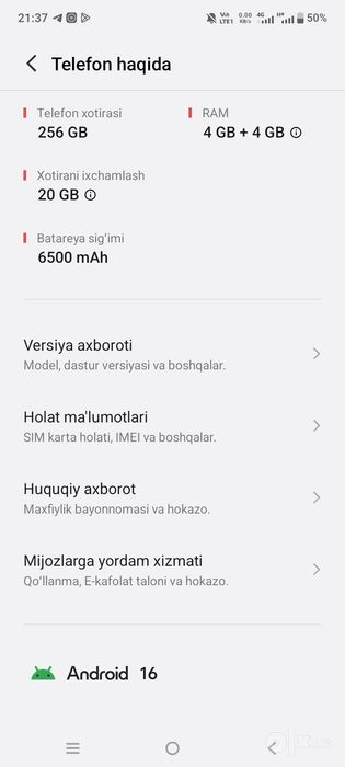 Vivo sotiladi yangi 200$