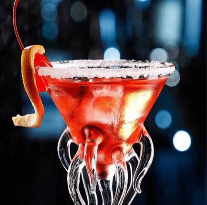 Комплект от 2бр чаши за коктейл октопод