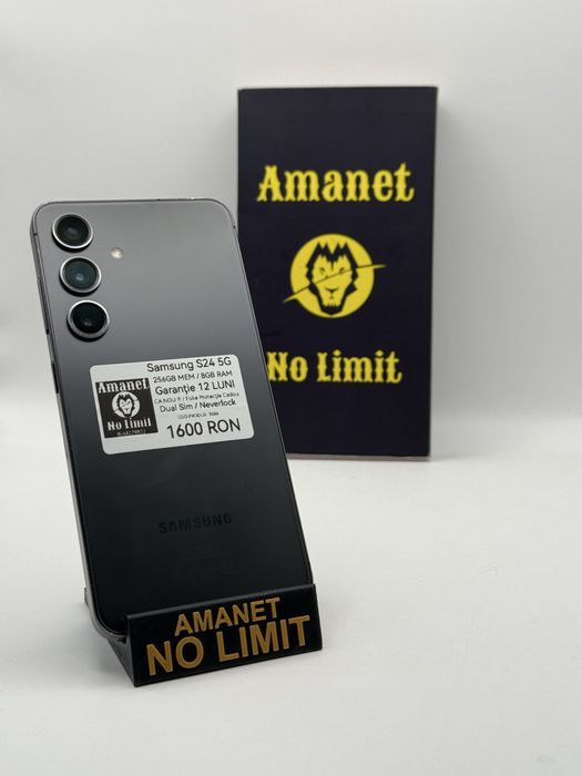 Samsung S24 Black 256GB / 8GB RAM mici urme pe rama Garantie 12 Luni.