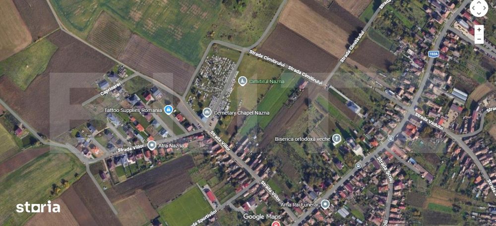 Teren intravilan 2.512 mp (25 ari) in Nazna – ideal pentru construct