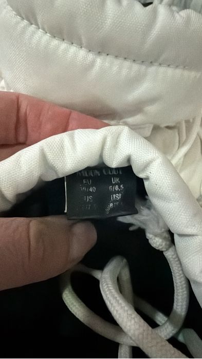 Ghete albe Moon Boot