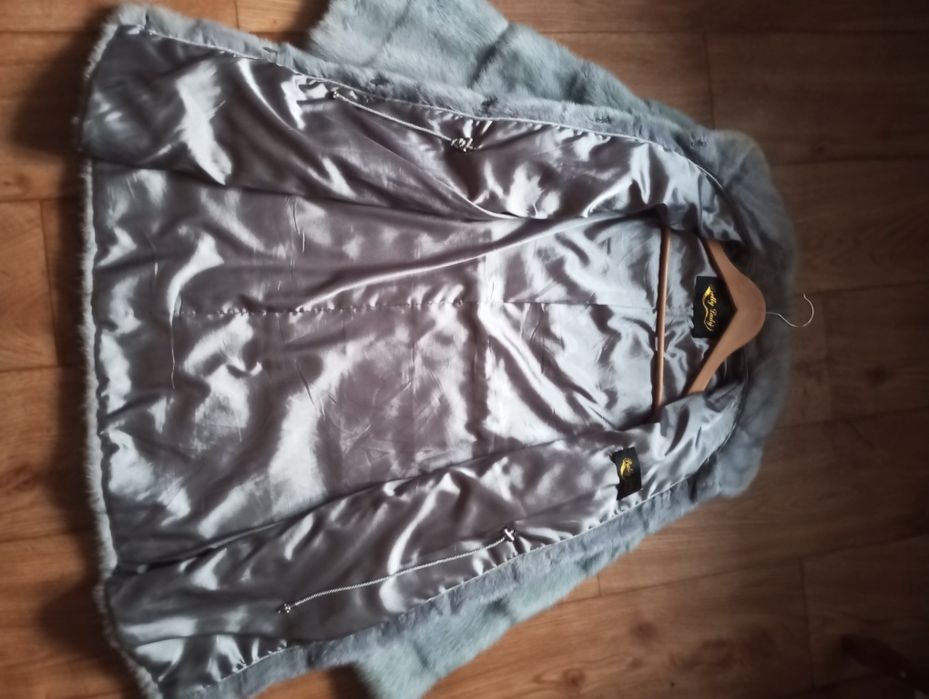 Шуба из голубой норки