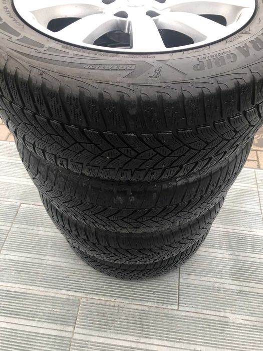 Jante pe 17"  5X112   + Anvelope Iarna  225/55/R17 Goodyear