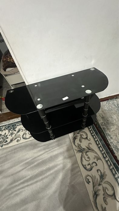 Подставка под телевизор стеклянная б/у