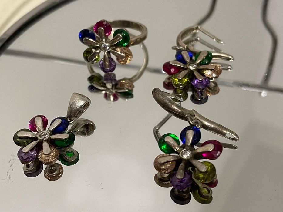 Серебро наборы и кольца