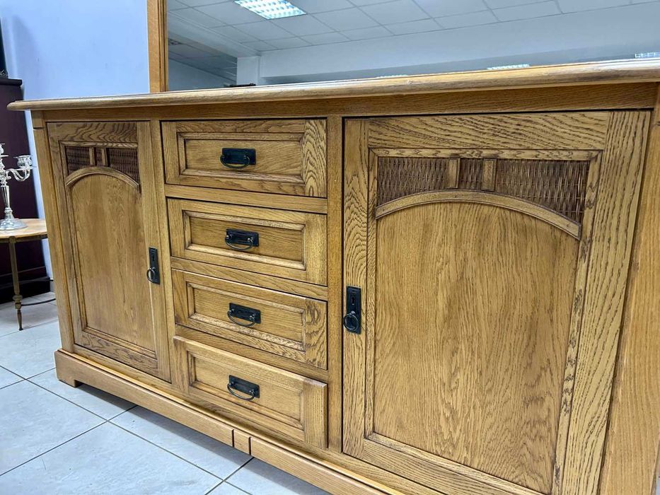 Шкаф с огледало Дъб