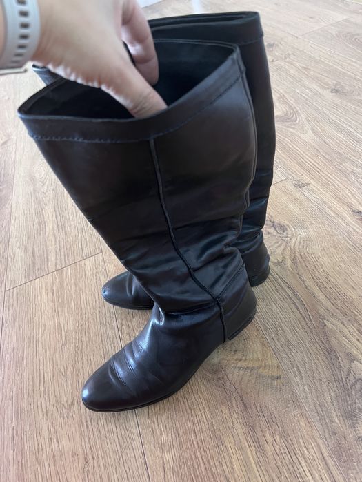 Сапоги кожаные