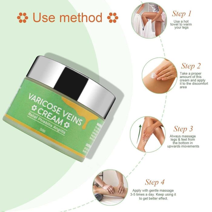 Билков крем за лечение на разширени вени формула с екстракт от 6 билки