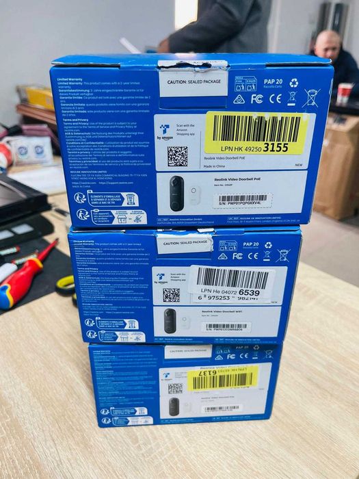 Sonerie wireless impermeabilă exterior Reolink PoE, Super HD 2K+