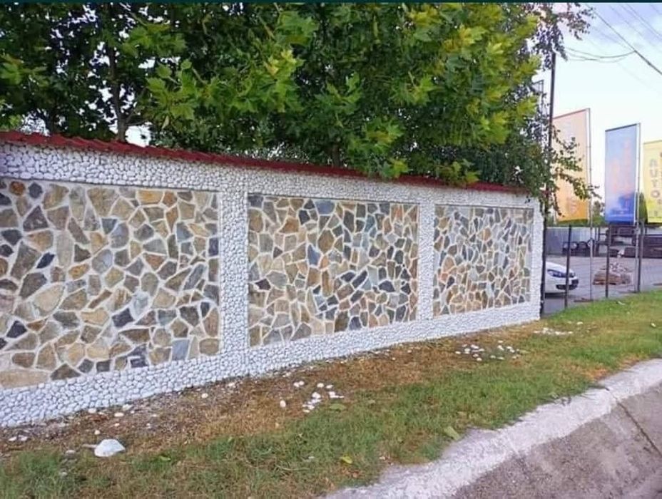Vand pavaj din piatră naturală