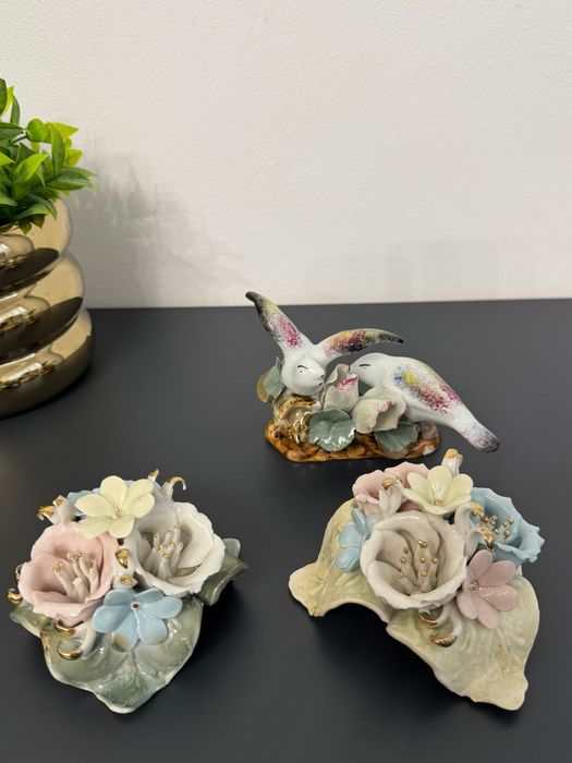 Set 3 bibelouri flori/pasari