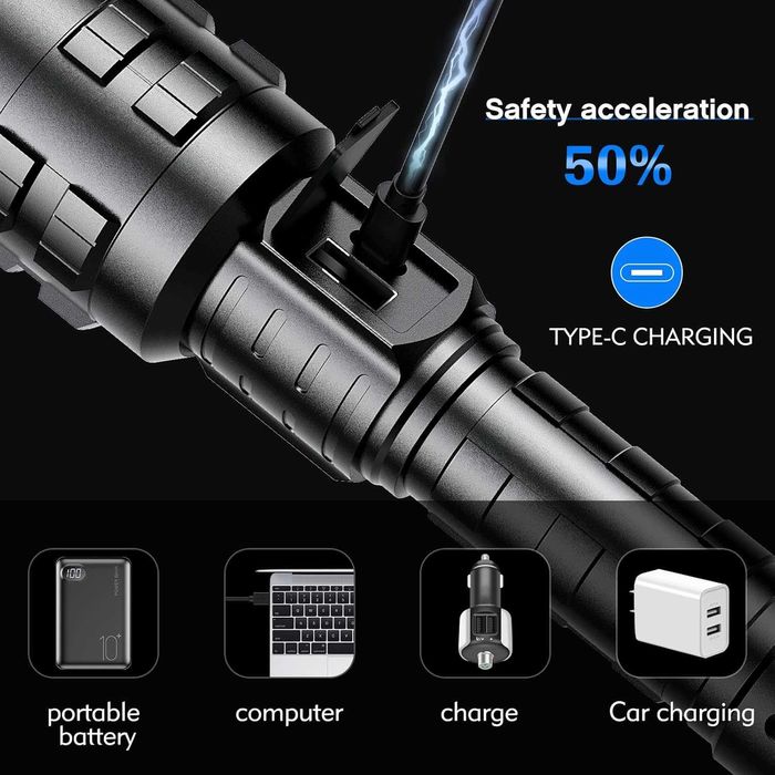 Lanterna led,superputernica,15000 lm,ReLybo A06,sigilat