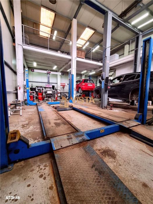 Service auto complet echipat, la cheie – 4 posturi lucru, elevatoare 3