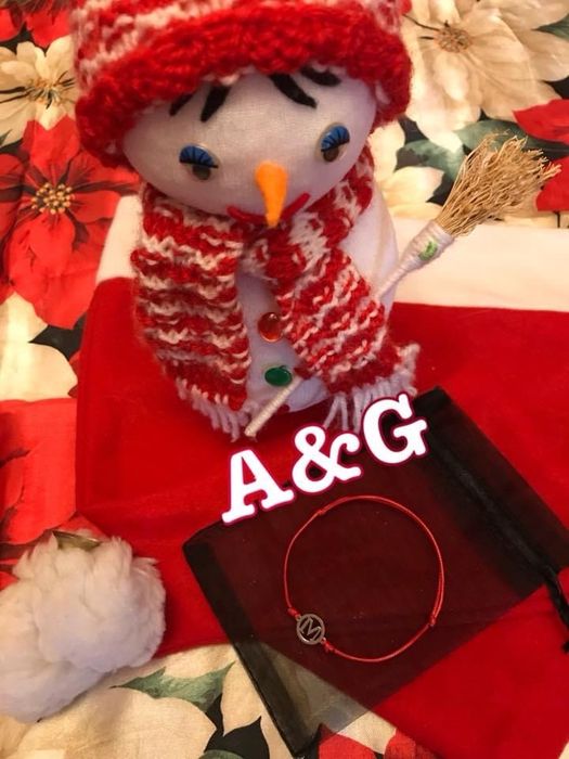 Ръчно изработени Гривни с БУКВИ 2бр. A&G…