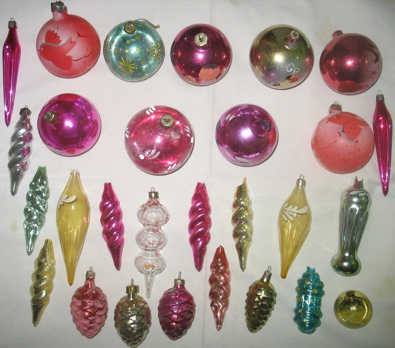 Ёлочные новогодние игрушки СССР