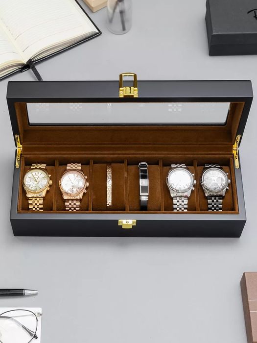 Шкатулка для часов и украшений дерево с замком