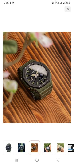 Кварцевые CASIO G-SHOCK GA-2110SU-3AER пластик