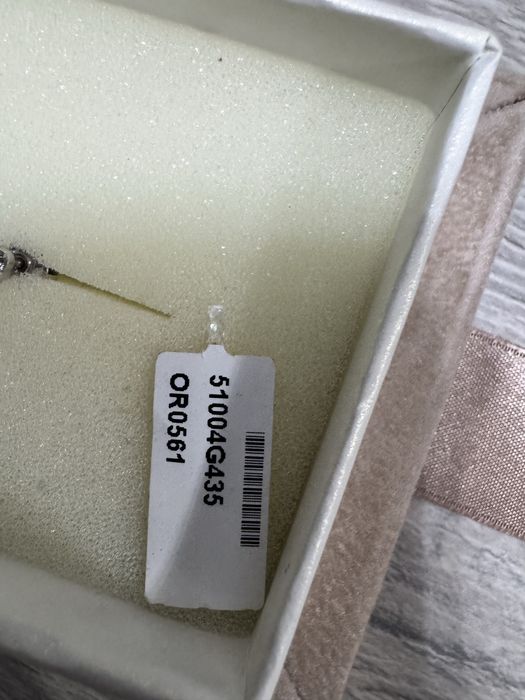 cercei diamante orsini aur alb