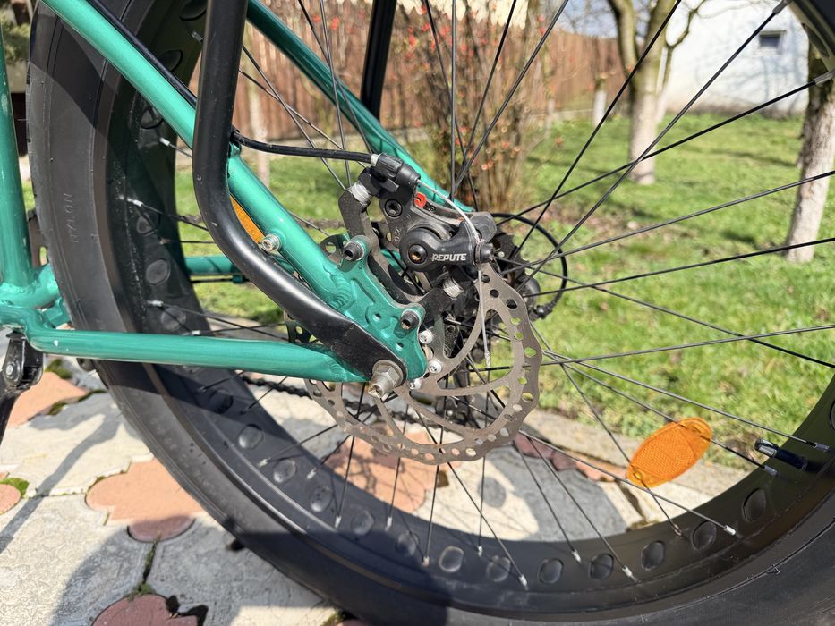 Bicicletă Pegas Cutezător EV Verde – Șa Banană – 7 Viteze – Stare Excelentă